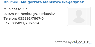 Dr med malgorzata maniszowska jedynak