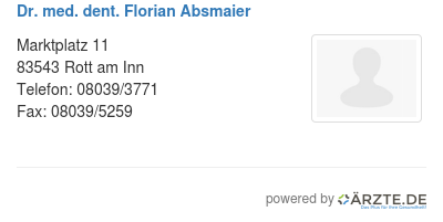 Dr med dent florian absmaier