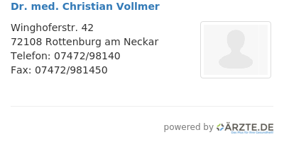 Dr med christian vollmer 657719