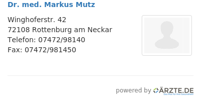 Dr med markus mutz 522552