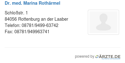 Dr med marina rothaermel