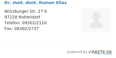 Dr med dent roman elias