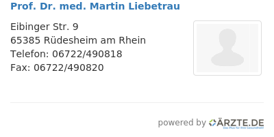 Prof dr med martin liebetrau 650874