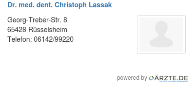 Dr med dent christoph lassak