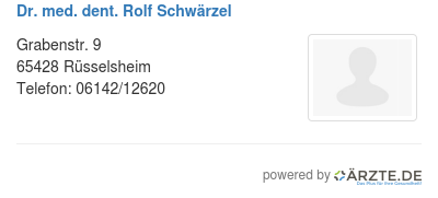 Dr med dent rolf schwaerzel