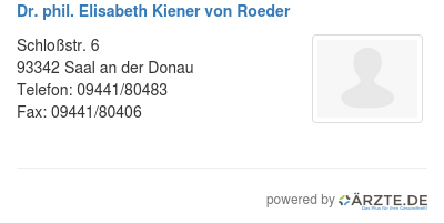 Dr phil elisabeth kiener von roeder
