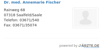 Dr med annemarie fischer