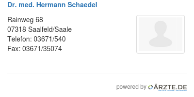 Dr med hermann schaedel