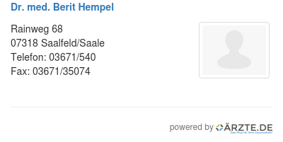 Dr med berit hempel
