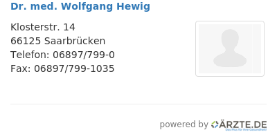 Dr med wolfgang hewig
