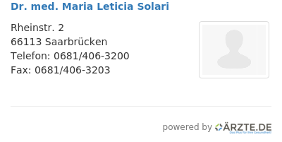 Dr med maria leticia solari