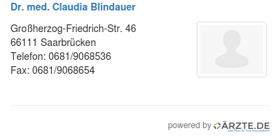 Dr med claudia blindauer