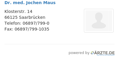 Dr med jochen maus