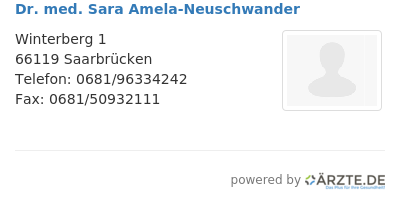 Dr med sara amela neuschwander