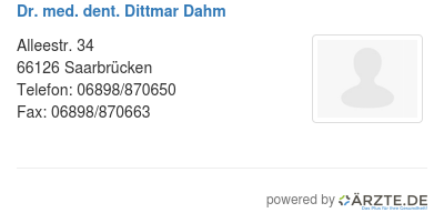 Dr med dent dittmar dahm