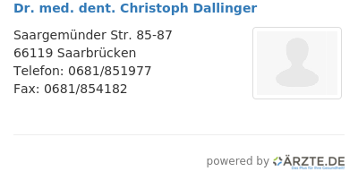 Dr med dent christoph dallinger