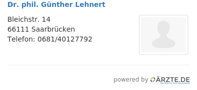 Dr phil guenther lehnert 654887