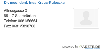 Dr med dent ines kraus kuleszka