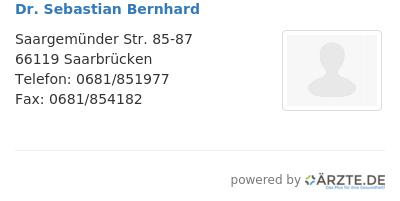 Dr sebastian bernhard