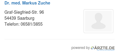 Dr med markus zuche
