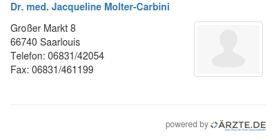 Dr med jacqueline molter carbini