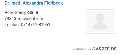 Dr med alexandra fierlbeck