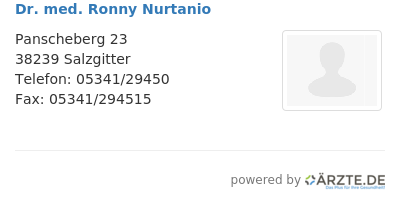 Dr med ronny nurtanio