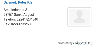 Dr med peter klein 254231