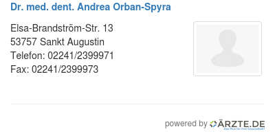 Dr med dent andrea orban spyra 524220