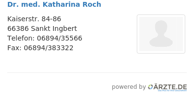 Dr med katharina roch