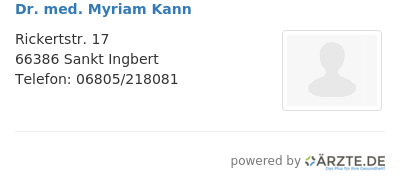 Dr med myriam kann