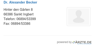 Dr alexander becker