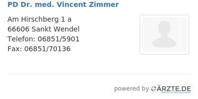Pd dr med vincent zimmer