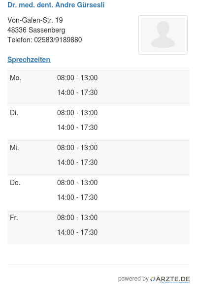 Dr med dent andre guersesli