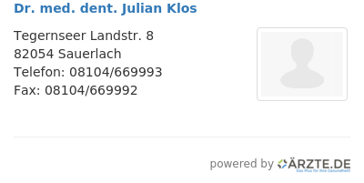 Dr med dent julian klos 652302