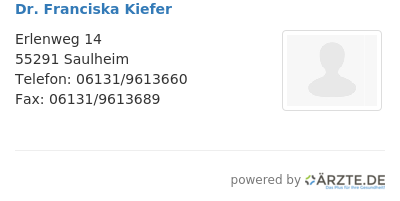 Dr franciska kiefer