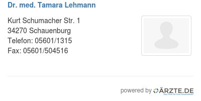 Dr med tamara lehmann
