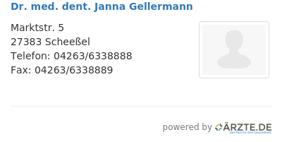 Dr med dent janna gellermann