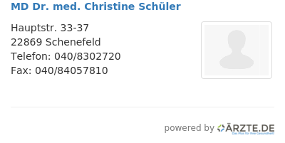 Md dr med christine schueler
