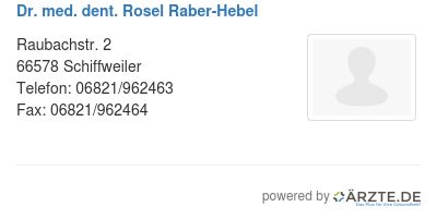 Dr med dent rosel raber hebel