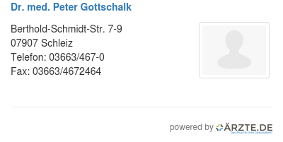 Dr med peter gottschalk 577162