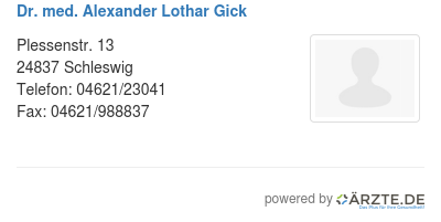Dr med alexander lothar gick