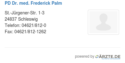 Pd dr med frederick palm