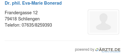 Dr phil eva marie bonerad