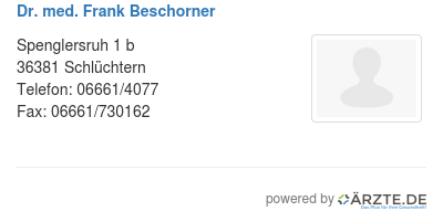 Dr med frank beschorner