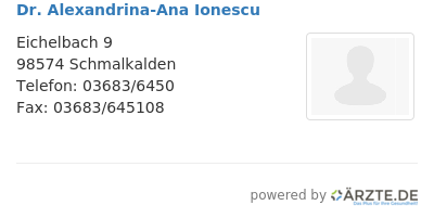 Dr alexandrina ana ionescu