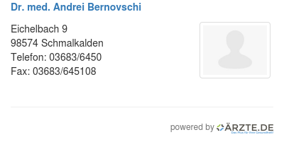Dr med andrei bernovschi