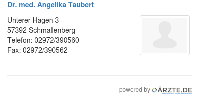 Dr med angelika taubert