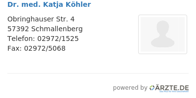 Dr med katja koehler