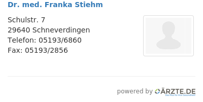 Dr med franka stiehm